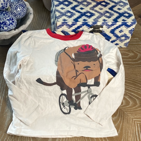Toddler Boy Old Navy Bull With School Backpack & Bicycle Tee - Picture 3 of 6